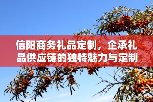 信阳商务礼品定制，企承礼品供应链的独特魅力与定制之旅